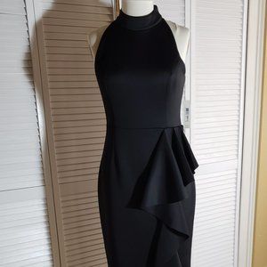 Embellished Ruffle Sheath Dress